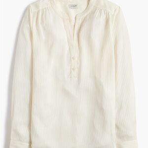 J. Crew| Cream Long Sleeve Blouse